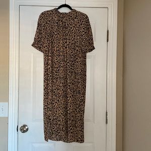 MIDI leopard dress